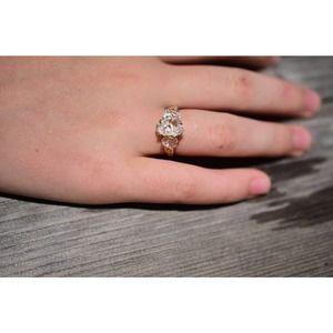 14k gold natural gemstone ring size 3 4 5 6 7 8 9 10 11 12 Avello recycl…